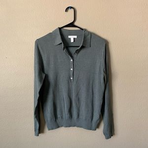 HM Moss Green Vintage-style Sweater Sz S